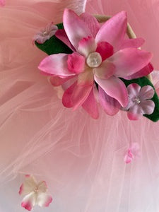 Children's Pink Flower Tutu with Headband