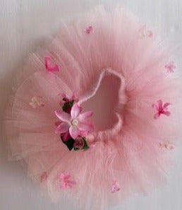 Children's Pink Flower Tutu with Headband