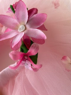 Children's Pink Flower Tutu with Headband