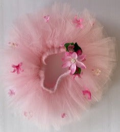 Children's Pink Flower Tutu with Headband