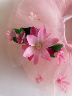 Children's Pink Flower Tutu with Headband