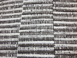 Grey & Cream Modern Woven Pillow Cover