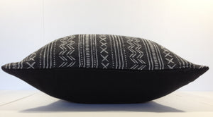 Matte Black Jaccard Pillow Cover